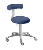 LZ83 G - V stolička otočná, výška sezení 54-74 cm, koženka SILVERTEX - koženka modrá 30512